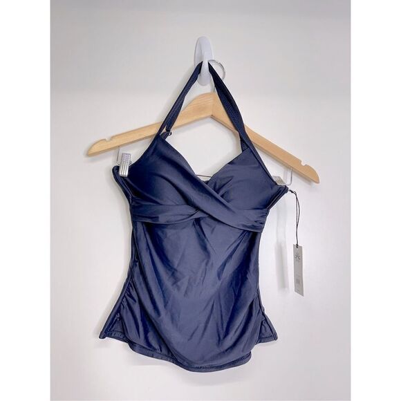 Jofit Tankini Tidal Wave UPF 50+ Dark Blue‎ Top Swimwear XXS New - Picture 1 of 5